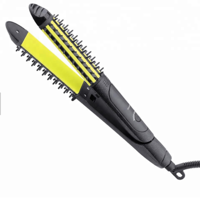 Brush hair curler 2 in 1 hair straightener professional